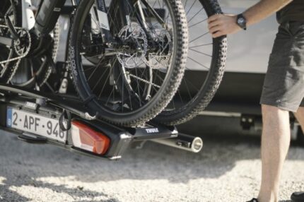 Thule VeloSwing – obrotowy bagażnik na hak do przewozu rowerów elektrycznych, Ducato, Boxer, Jumper, Movano, Proace